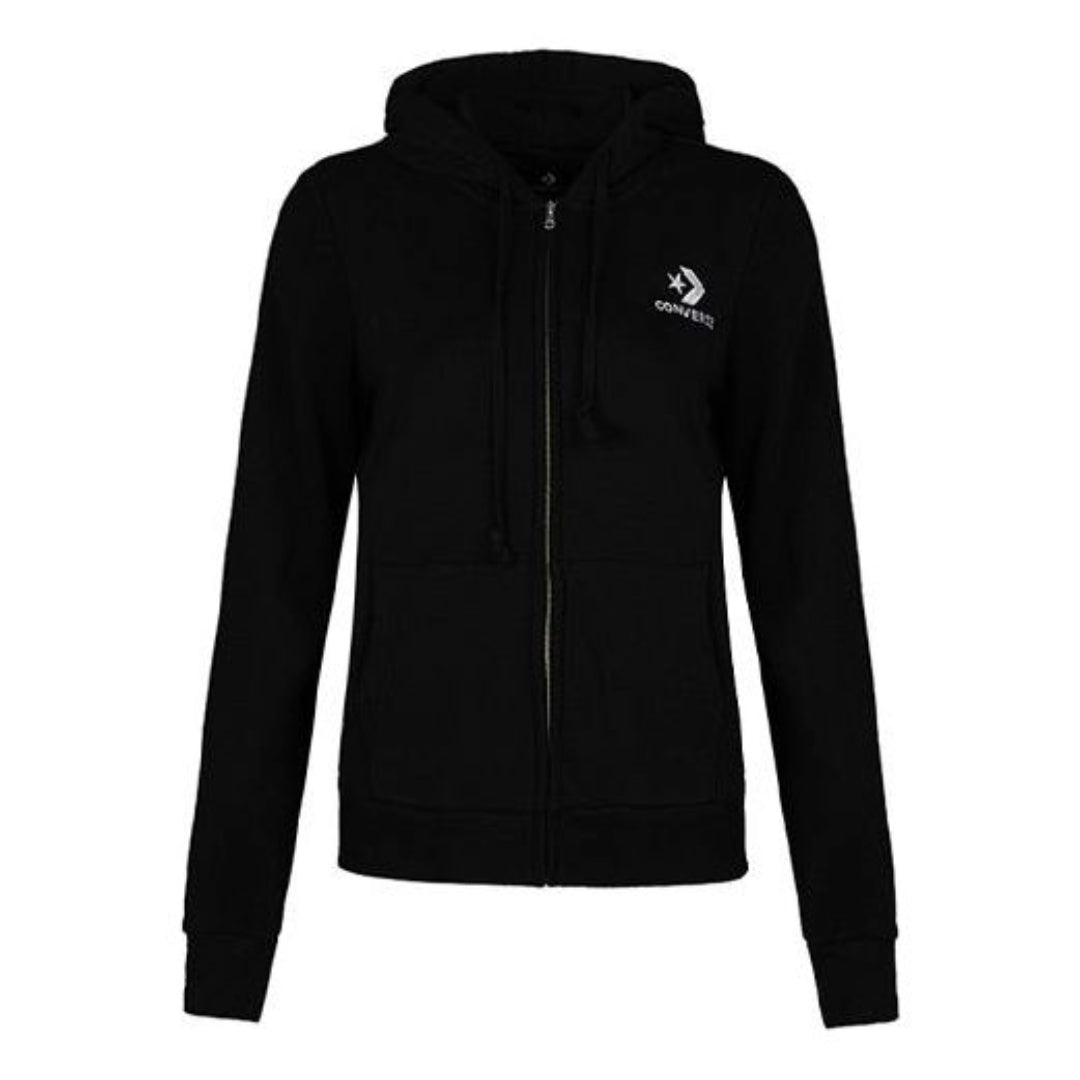 (WMNS) Converse Casual Jacket Asia Sizing 'Black' 10008922-A01