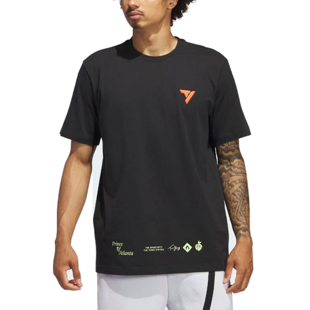 adidas Trae Prince Of Atlanta Signature T-Shirt 'Black' II7795
