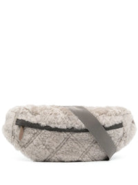 Brunello Cucinelli Quilted Faux-Fur Belt Bag