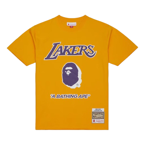 Mitchell & Ness x BAPE T-Shirt 'Los Angeles Lakers Gold' 203466573