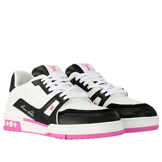 (WMNS) LOUIS VUITTON LV Trainer 'White Black Pink' 1ADF3X
