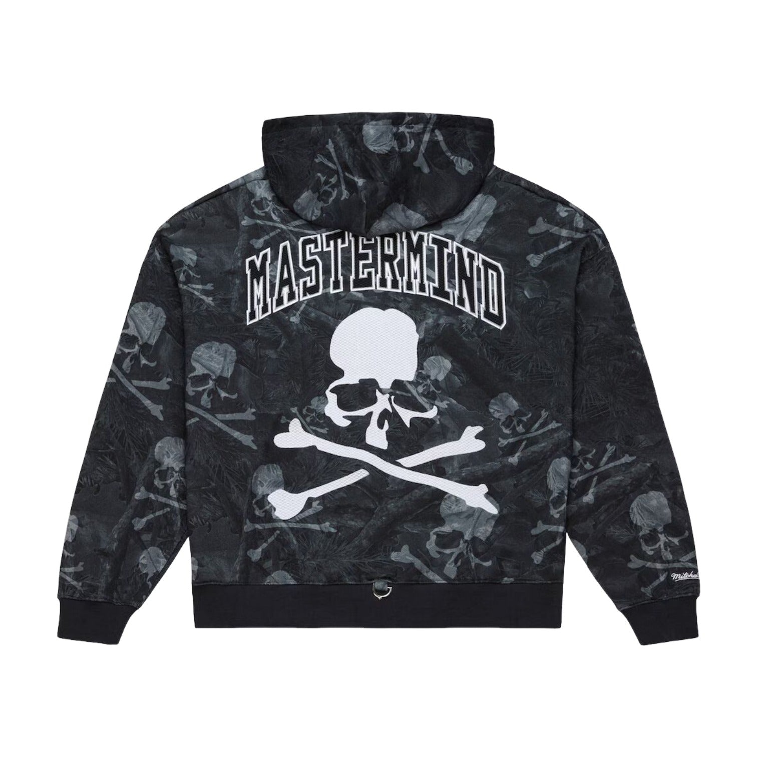 Mitchell & Ness x Mastermind Print Full-Zip Hoodie Jacket 'Charcoal' TH16969-CLBBLCK