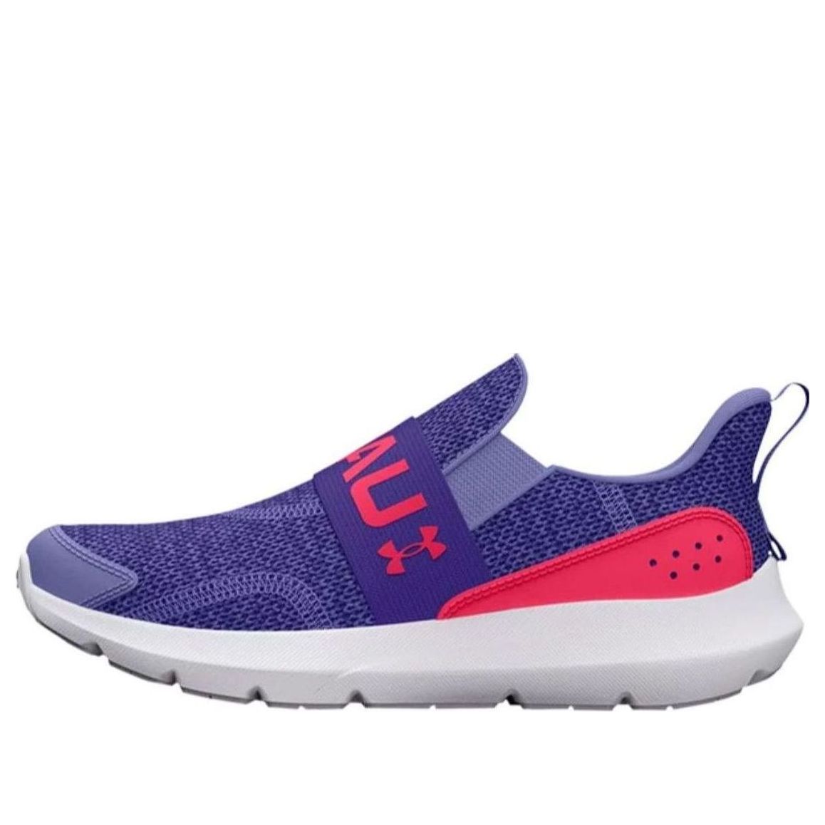 (GS) Under Armour Surge 3 Slip Running Shoes 'Purple Pink' 3026532-502