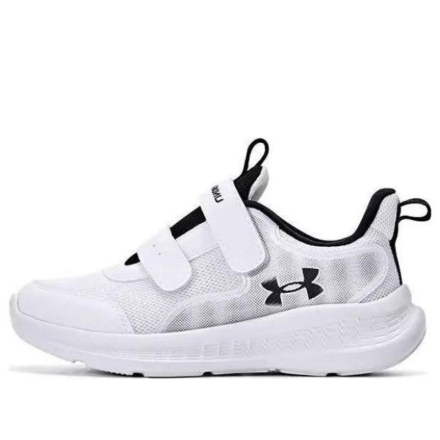 (GS) Under Armour Essential Sneakers 'White Black' 2412102