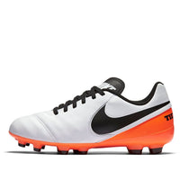 (GS) Nike Tiempo Legend VI FG 'White Orange Black' 819186-108