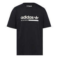 adidas originals Printing logo Short Sleeve Black DV1922