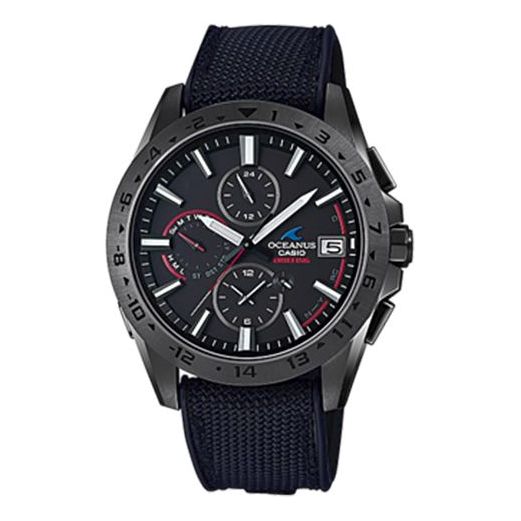 CASIO Waterproof Sports Quartz Solar Powered Mens Black Analog OCW-T3000BRE-1AJR