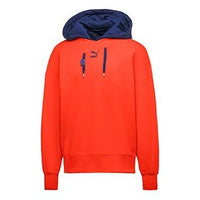PUMA x ADER ERROR Hooded Vest Crewneck Sweatshirt Set 'Orange Navy' 576953-42