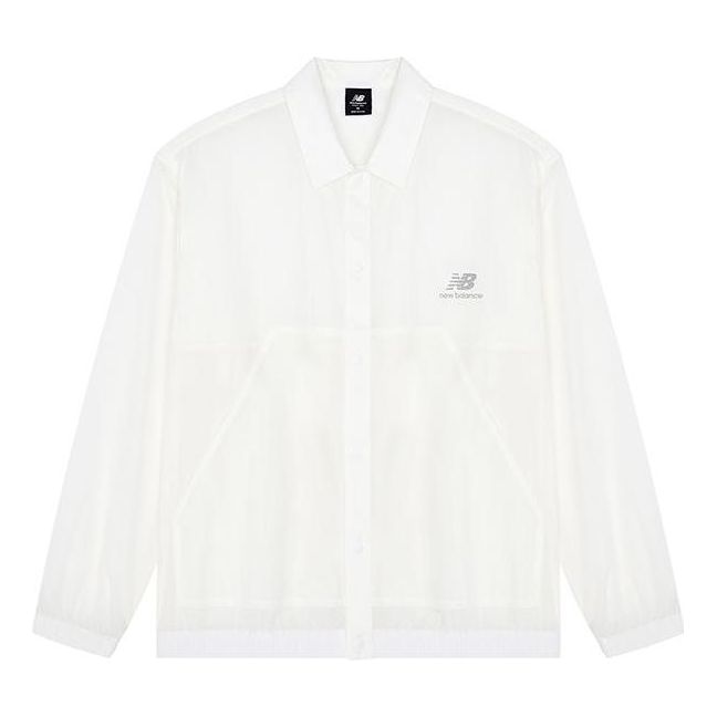 New Balance FW22 Sportswear Jacket Asia Sizing 'White Grey' AMJ23301