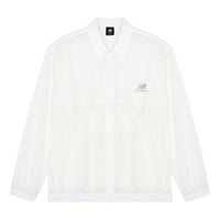 New Balance FW22 Sportswear Jacket Asia Sizing 'White Grey' AMJ23301