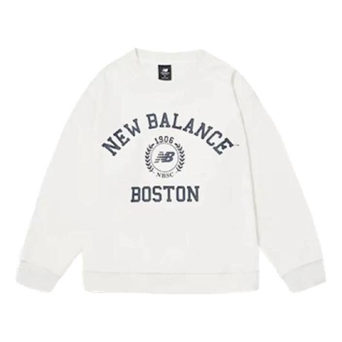 (WMNS) New Balance NBX Soft Alpine Crew Pullover Asia Sizing 'White' AWT34310-CIC