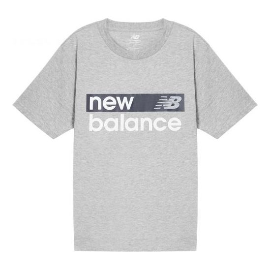 New Balance Classic Core Graphic Tee Asia Sizing 'Light Grey' MT03917-AG