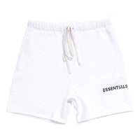 Fear of God Essentials FW18 Graphic Sweat ShortsWhite FOGPAMZ-WH-01