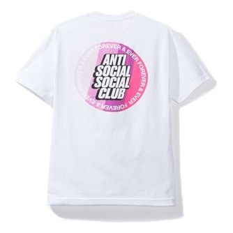 ANTI SOCIAL SOCIAL CLUB Circular Alphabet Logo Short Sleeve Unisex White ASST310