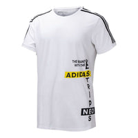 adidas neo M Cs Nmb Gr T2 Casual Sports Running Training Breathable Short Sleeve White DW8128