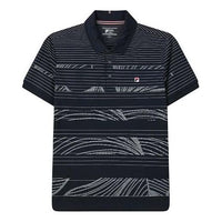 FILA Printing Stripe Short Sleeve polo Blue F11M121118F-NV