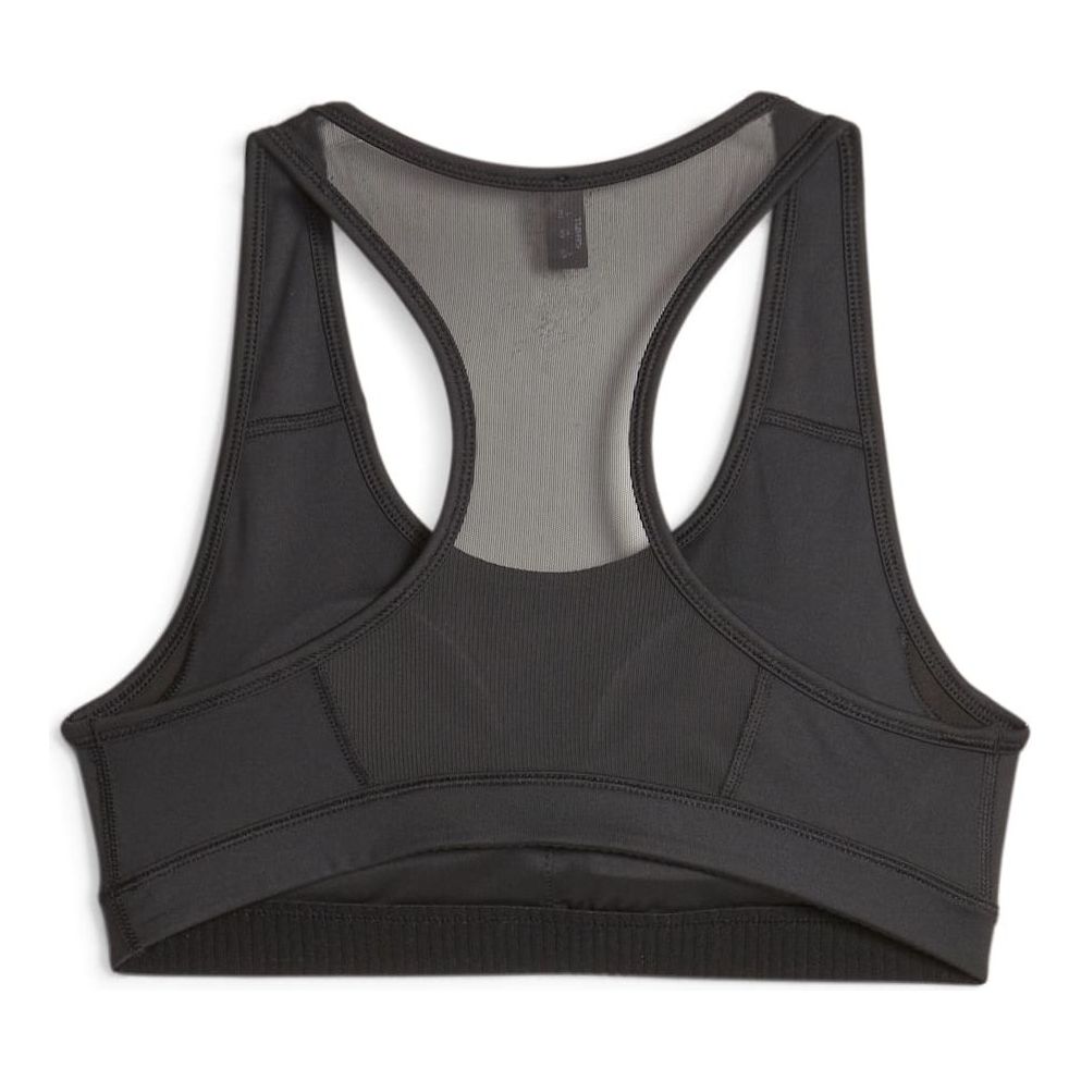 (WMNS) PUMA 4Keeps Mid Impact Graphic Training Bra 'Black' 524418-01