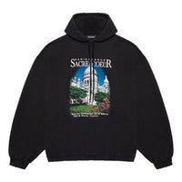Men's Balenciaga landscape Loose Hoodie Black 641679TJVH91000