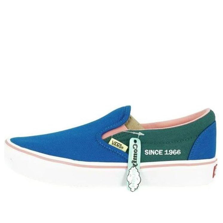 Vans ComfyCush Slip-On Casual Skateboarding Shoes Unisex Blue VN0A3WMD2R6