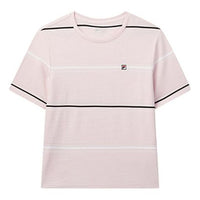(WMNS) FILA Knit Cozy Stripe Short Sleeve T-Shirt F61W028124F-PU