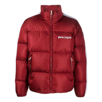 Palm Angels FW22 Classic Track Down Jacket 'Red White' PMED019C99FAB0012501