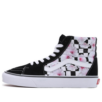 Vans Sk8-Hi Hibiscus Check Shoes 'Black White Pink' VN0007NSBLK