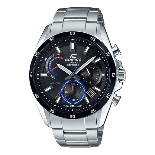 CASIO EDIFICE Sapphire Crystal Stainless Steel Strap Mens Black Analog EFB-510JDB-1A