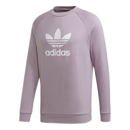 adidas originals Trefoil Warm-up Crew Sweatshirt Light Purple ED5946