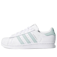 (WMNS) adidas originals Superstar 'White/Ash Green/Silver Metallic' B41509