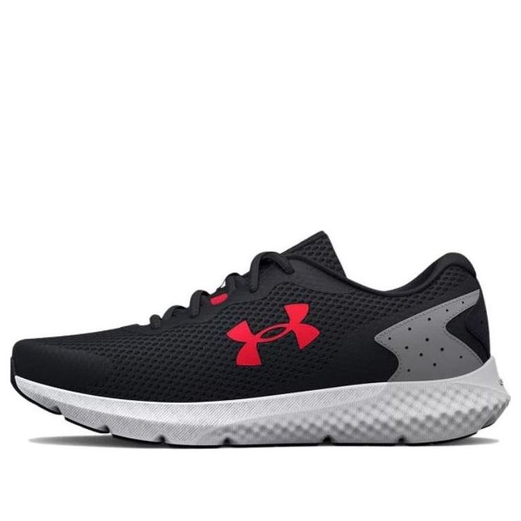 Under Armour Charged Rogue 3 Extra Wide Running Shoes 'Black Grey Red' 3026020-001