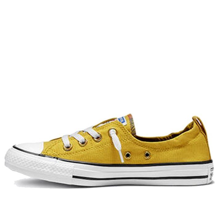 (WMNS) Converse Chuck Taylor All Star Shoreline Slip Low Top Canvas Yellow White 565442F