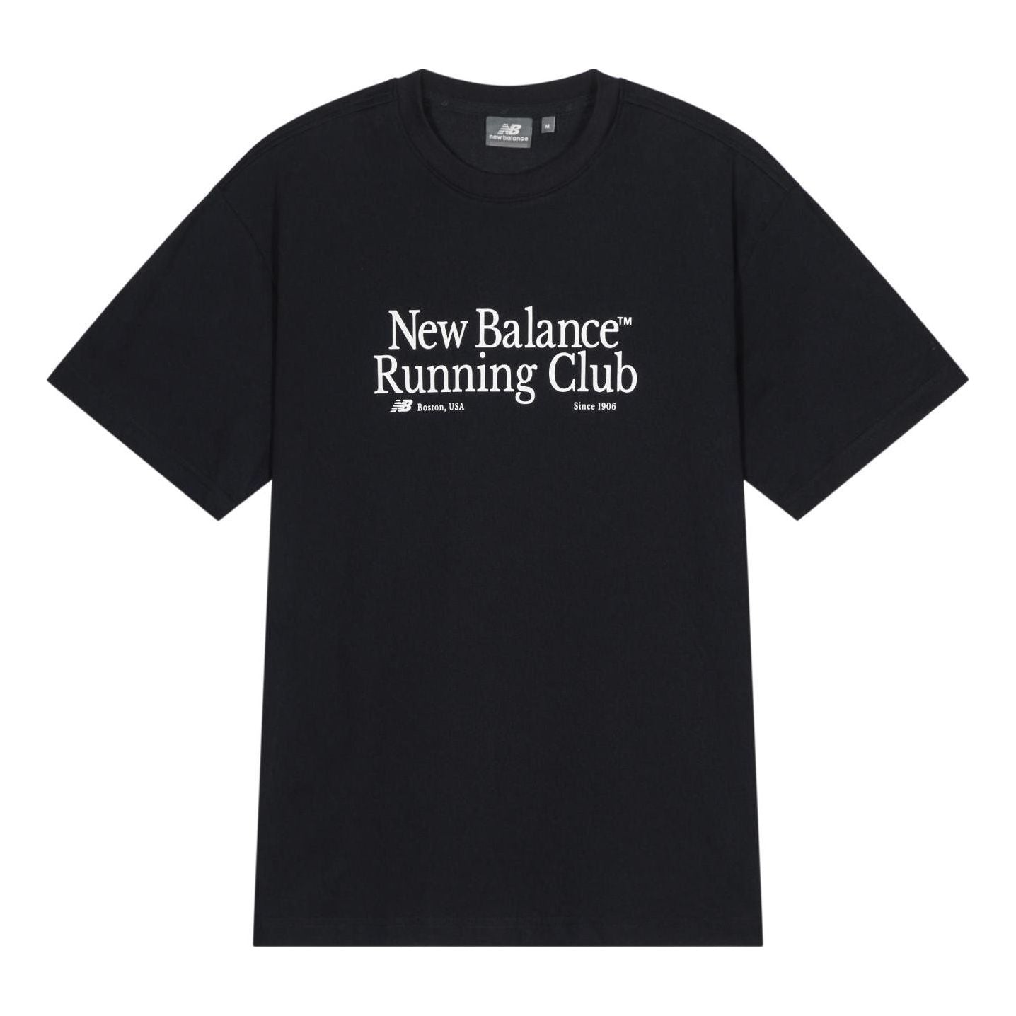 New Balance Running Club Graphic T-shirt Asia Sizing 'Black' NEE11251-BK