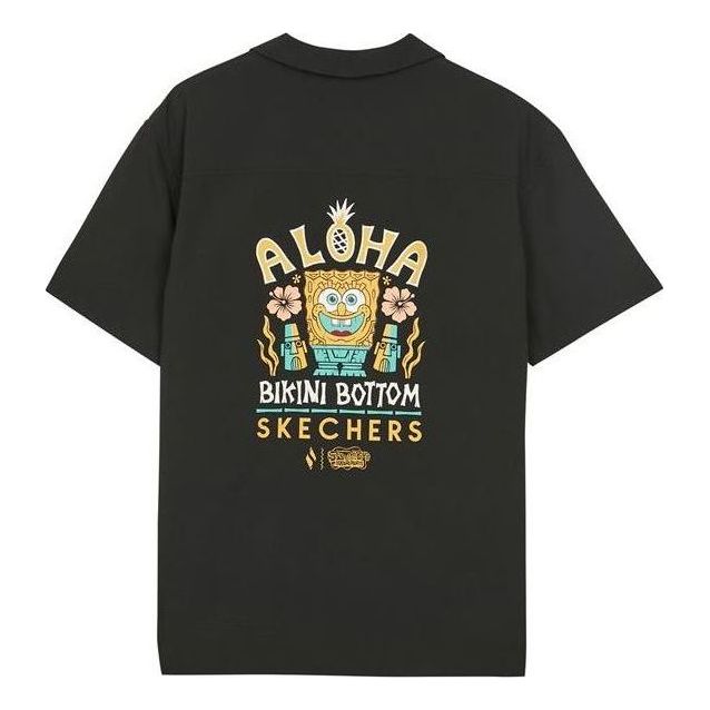 Skechers x SpongeBob SquarePants Back Graphic Shirt 'Black Yellow' L222U073