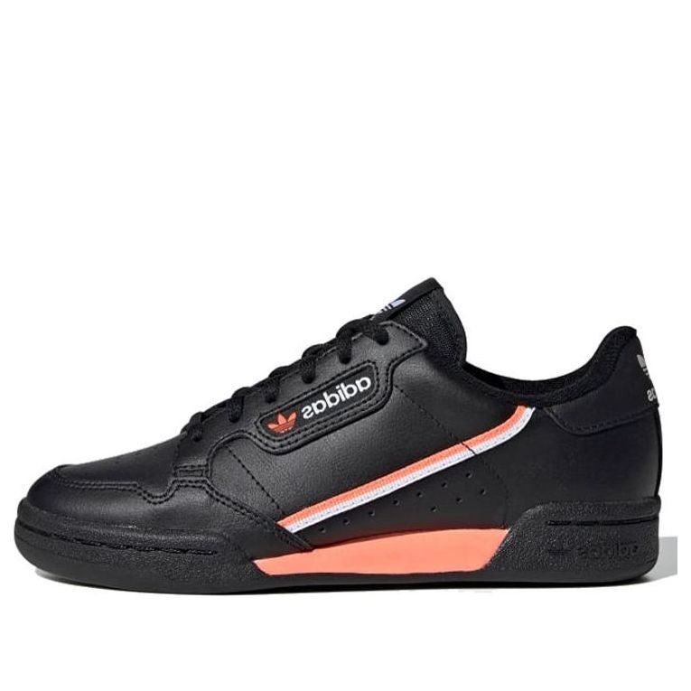 (GS) adidas Continental 80 J 'Black Pink Orange' EG6821