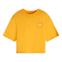 Levis Round Neck Pure Cotton Logo Loose Short Sleeve Yellow T-Shirt 18392-0004