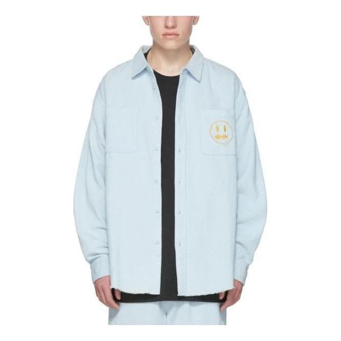 Drew House Ssense Exclusive Mascot Shirt 'Baby Blue' DR-SS22-670
