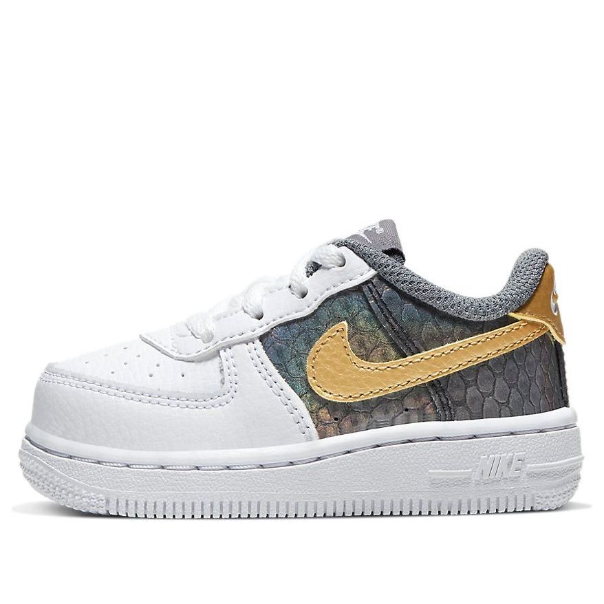 (TD) Nike Air Force 1 SE 'White Metallic Gold' BV6063-100
