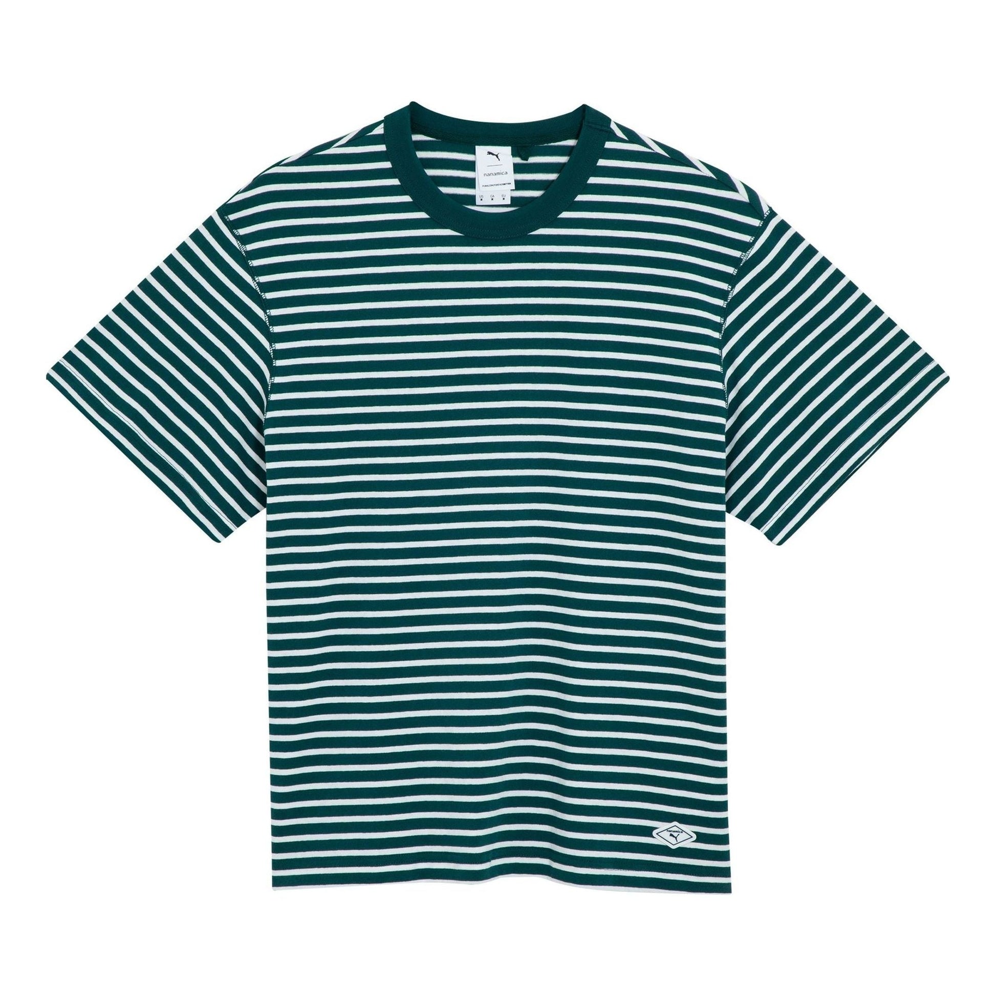 PUMA X Nanamica Striped T-Shirt 'Green' 539854-80