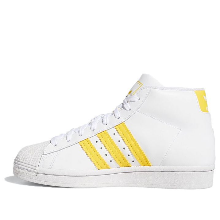 (GS) adidas originals Pro Model J 'White Yellow' FV4982