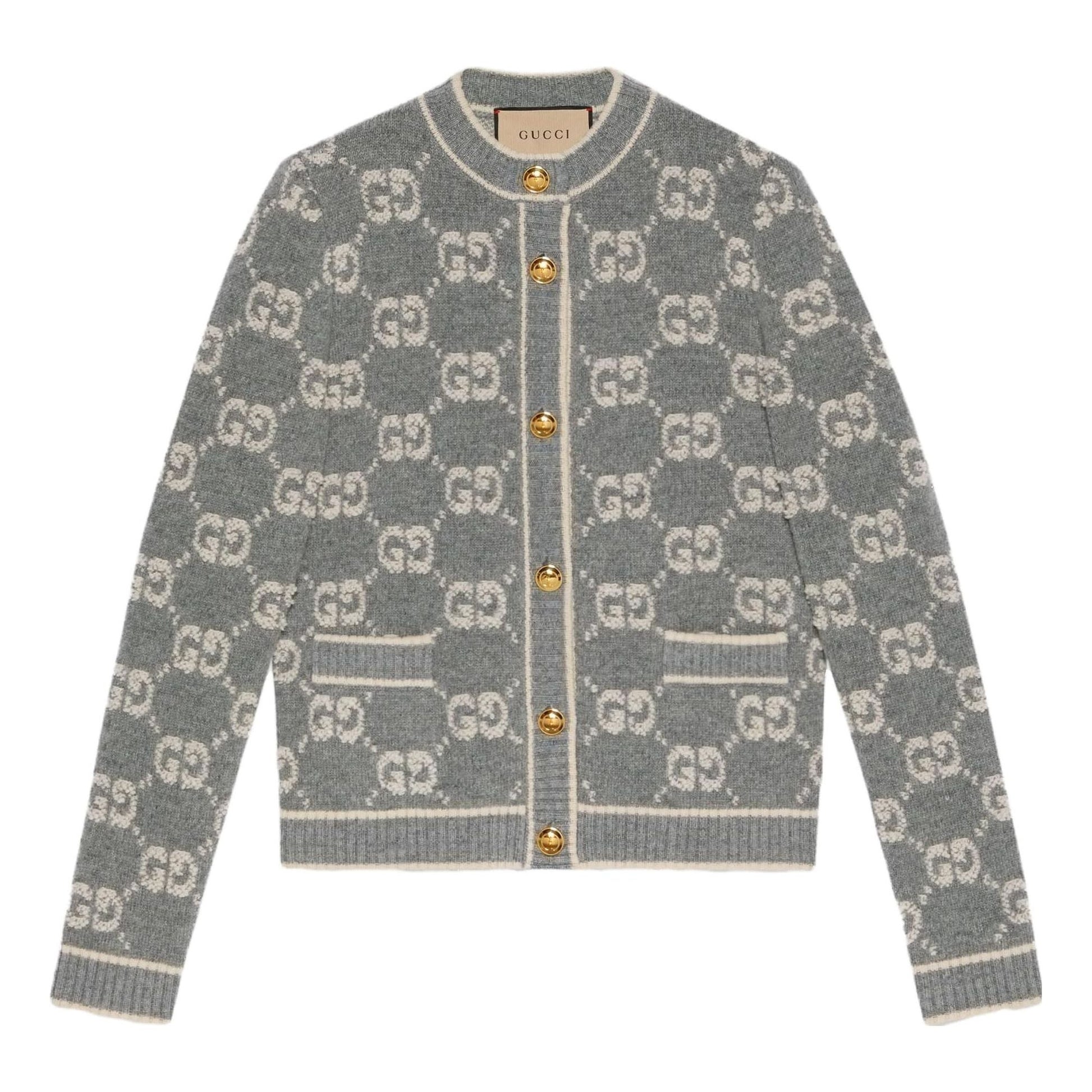 (WMNS) Gucci GG Wool Cardigan Jacket 'Grey' 713300-XKCNA-1130