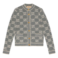 (WMNS) Gucci GG Wool Cardigan Jacket 'Grey' 713300-XKCNA-1130