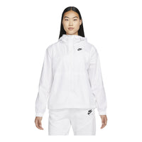 (WMNS) Nike Sportswear Essential Repel Woven Jacket 'White' DM6180-100
