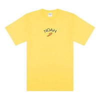 NOAH Embroidered Winged Foot Logo T-shirt 'Yellow' T31SS21-YEELLOW