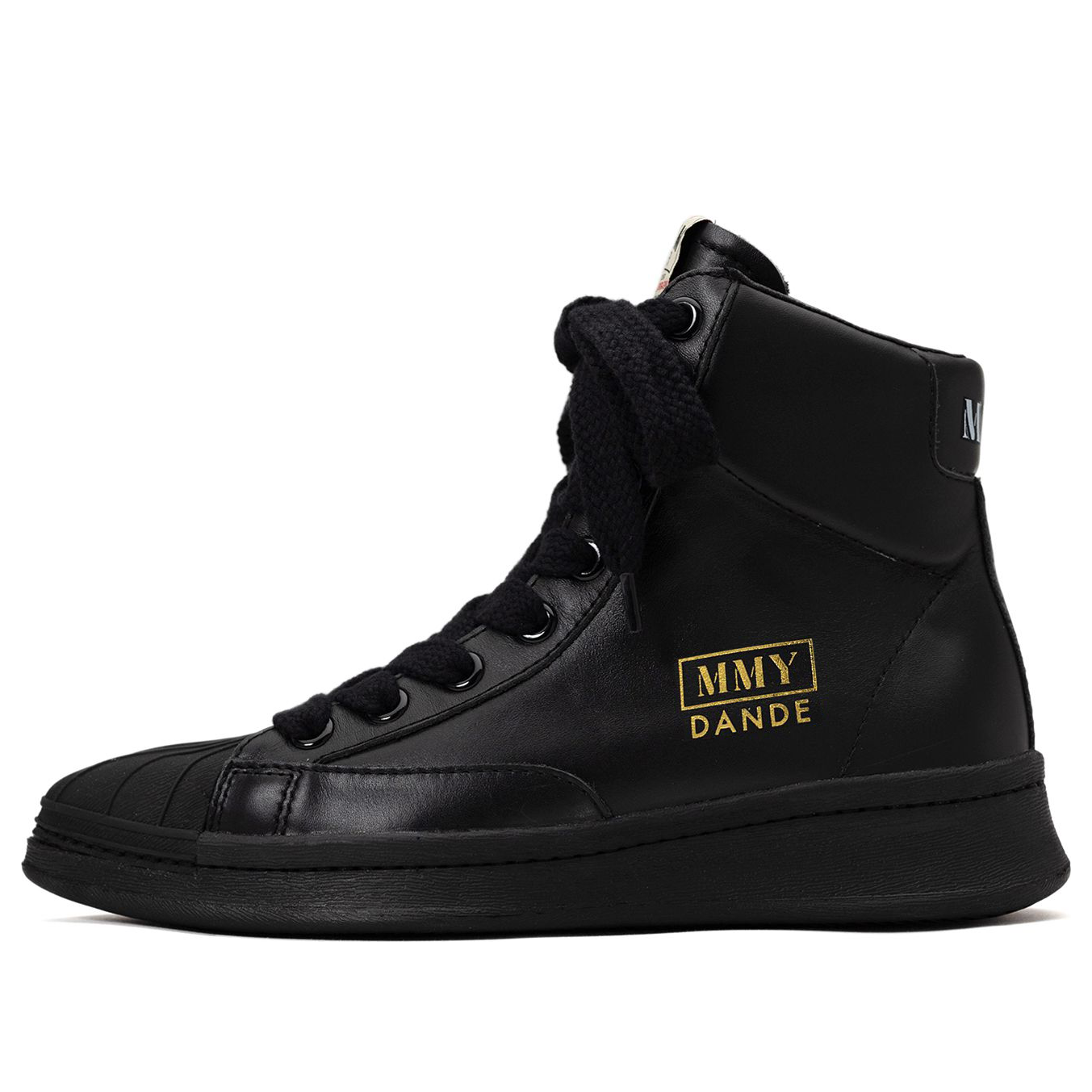 Maison MIHARA YASUHIRO DANDE OG Sole Leather High-top Sneaker 'Black' B09FW701-BLKBLK
