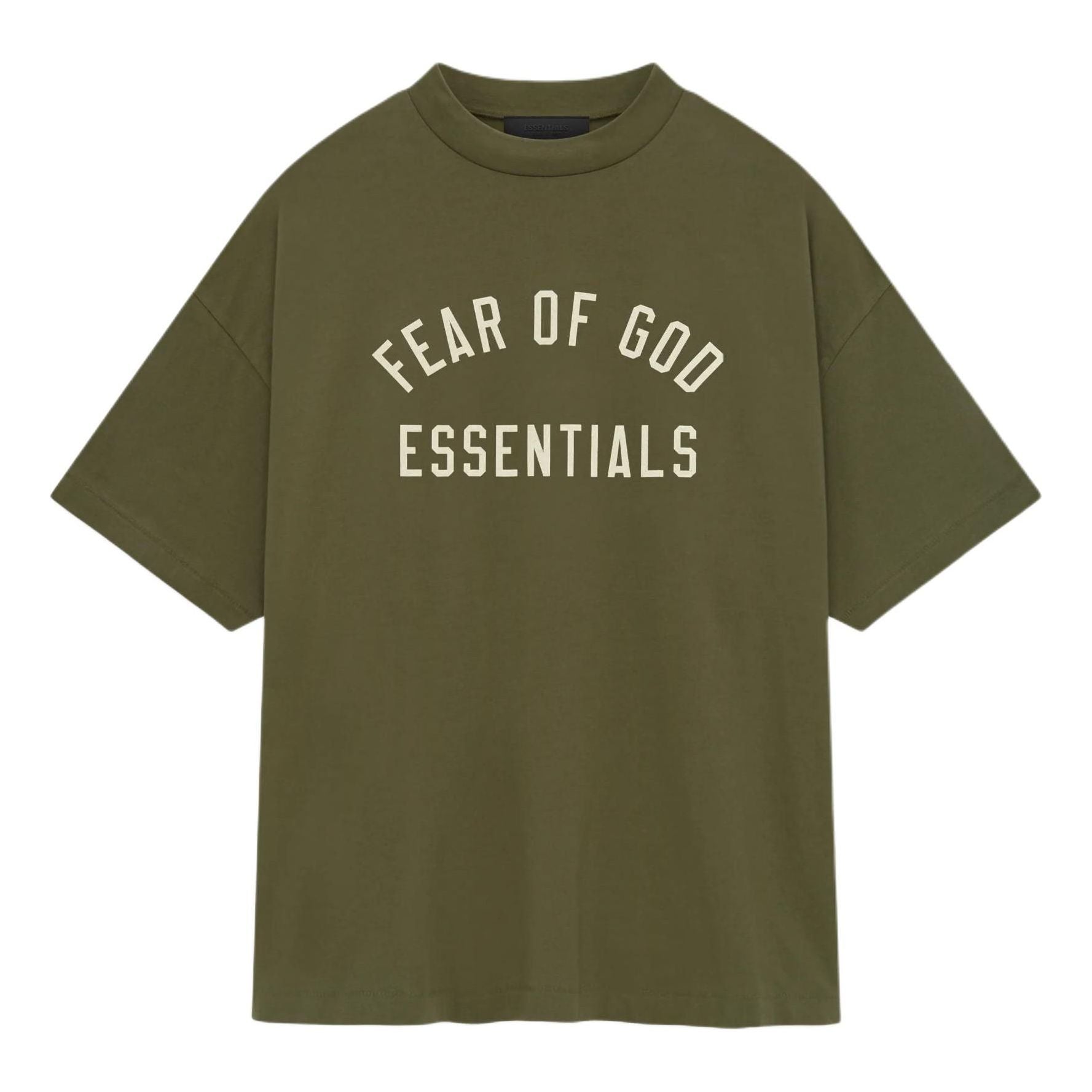 Fear of God Essentials Jersey Crewneck Tee 'Military' 125BT244195F