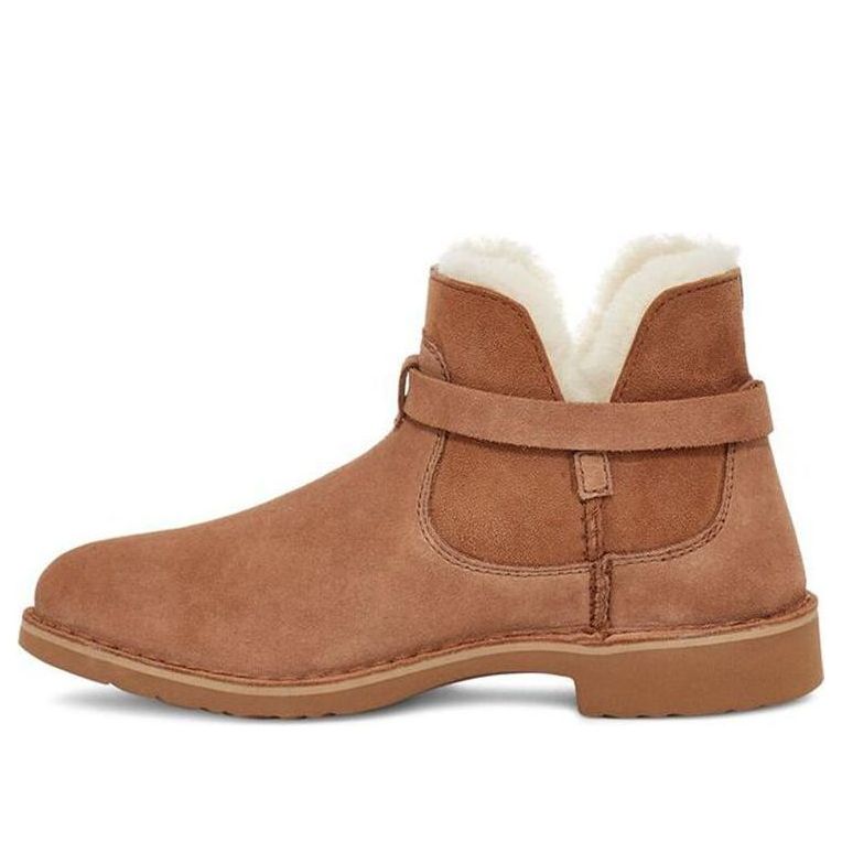(WMNS) UGG Elisa Fleece Lined Snow Boots Brown 1116107-CHE