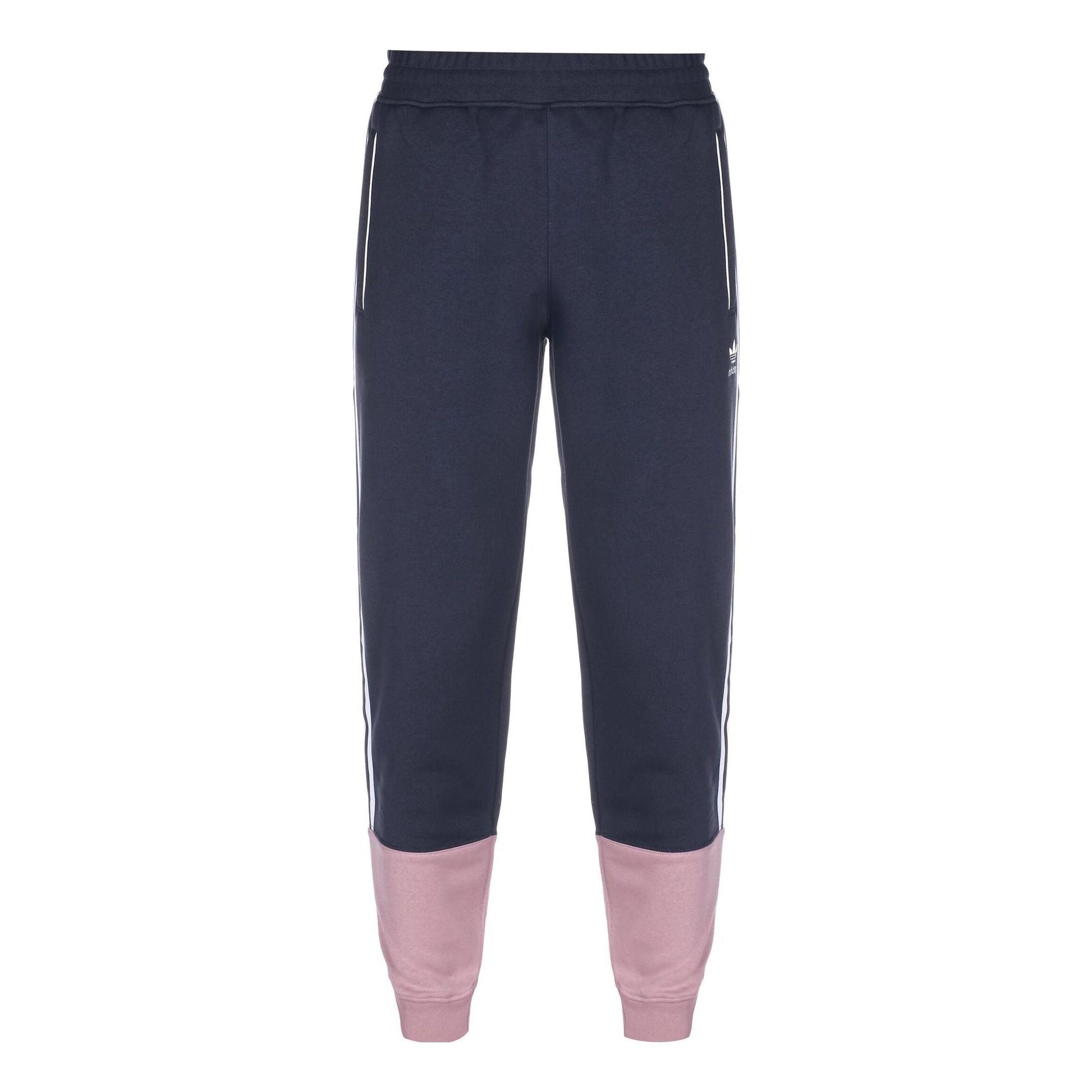 Men's adidas originals Logo Stripe Colorblock Sports Pants/Trousers/Joggers Blue HC2083