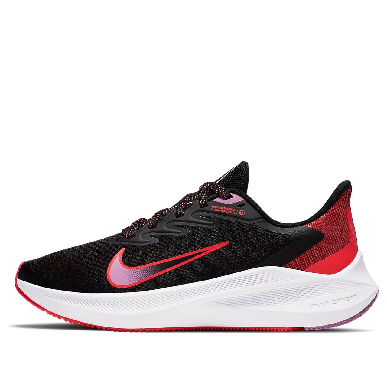 (WMNS) Nike Air Zoom Winflo 7 'Black Flash Crimson' CJ0302-008