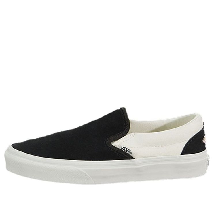 Vans Unisex Classic Slip-on Shoes Black/White VN0A38F7QTY