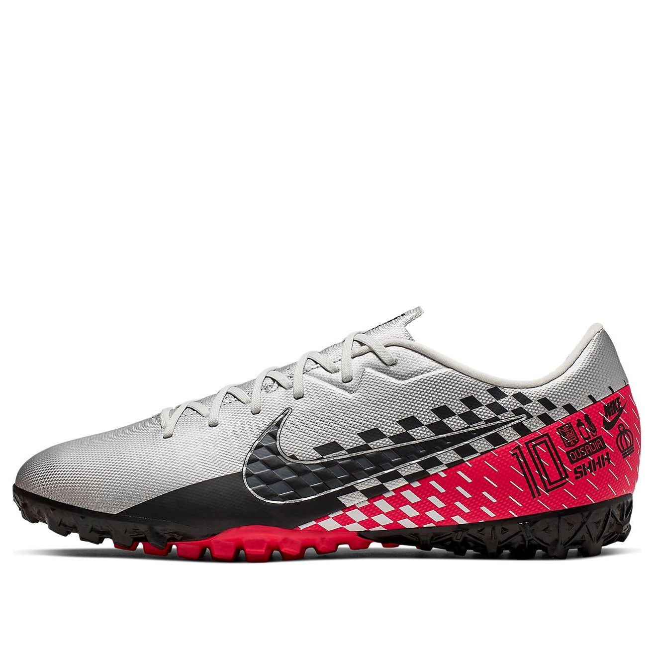 Nike Mercurial Vapor 13 13 Academy NJR TF 'Silver Red Black' AT7995-006